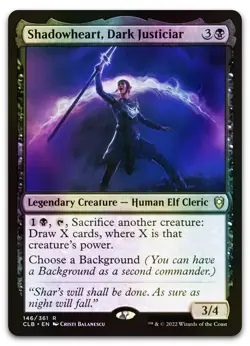 Shadowheart, Dark Justiciar #146 (Foil) (NM) Baldur's Gate CLB Magic MTG - Image 1