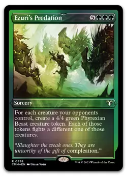 Ezuri's Predation (Foil Etched) #558 (NM) Commander Masters CMM Magic MTG - Image 1