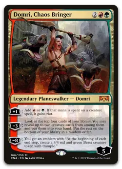 Domri, Chaos Bringer #166 (NM) Ravnica Allegiance RNA Magic MTG - Image 1