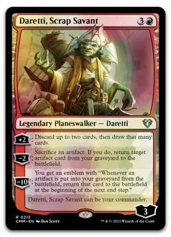 Daretti, Scrap Savant #213 (Foil) (NM) Commander Masters CMM Magic MTG - Image 1