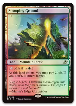 Stomping Ground #258 (Foil) (NM) Edge of Eternities EOE Magic MTG - Image 1