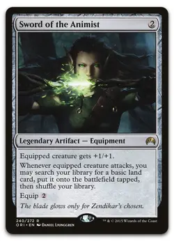 Sword of the Animist #240 (NM) Magic Origins ORI Magic MTG - Image 1
