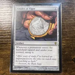 Amulet of Vigor NM -- Rare Artifact -- Worldwake MTG - Image 1
