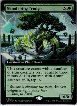 MTG Slumbering Trudge (Extended Art) Secrets of Strixhaven Foil (0341) NM - Image 1