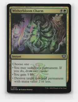 Witherbloom Charm 244 FOIL SOS Secrets of Strixhaven Magic MTG NM - Image 1