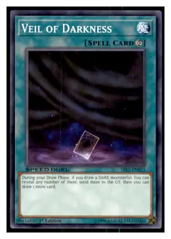 Yugioh Veil of Darkness #SBLS-EN023 Speed Duel: Arena of Lost Souls LP - Image 1