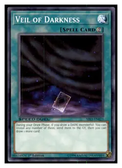 Yugioh Veil of Darkness #SBLS-EN023 Speed Duel: Arena of Lost Souls LP - Image 1