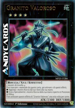 GRANITO VALOROSO • (Gallant Granite) • Ultra R • MP25 IT286 • 1Ed • Yugioh! - Image 1