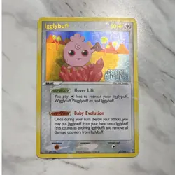 Pokemon Igglybuff EX Crystal Guardians 21/100 Reverse Holo Rare Basic 2006 - Image 1