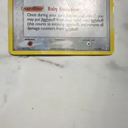 Pokemon Igglybuff EX Crystal Guardians 21/100 Reverse Holo Rare Basic 2006 - Image 4
