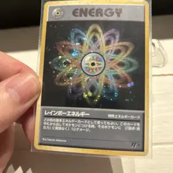 Pokemon TCG Rainbow Energy Japanese Team Rocket HOLO Rare With HOLO SWIRL 🌀 - Image 4