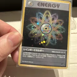 Pokemon TCG Rainbow Energy Japanese Team Rocket HOLO Rare With HOLO SWIRL 🌀 - Image 5