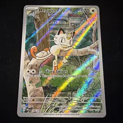 Meowth 106/94 Illustration Rare ME02: Phantasmal Flames Pokemon TCG NM - Image 1