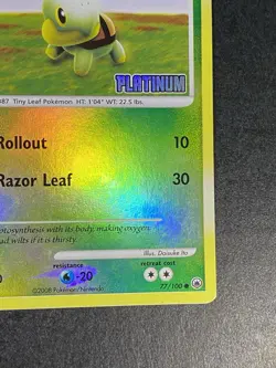 Turtwig 77/100 Holo Platinum STAMPED Majestic Dawn Pokemon TCG 2008 - Image 5
