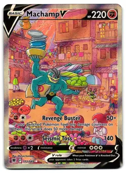 Machamp V 172/189 - 🌊 Astral Radiance Ultra Rare Pokemon TCG 🖤 - NM - Image 1