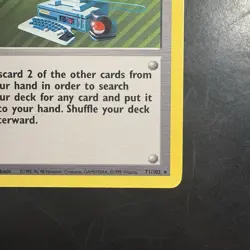 Vintage Pokemon Non-Holo Rare Computer Search 71/102 Base Set Wotc 1999 - Image 4