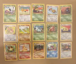 Pokemon Vintage Jungle Complete Set of All 31 Commons + Uncommons Wotc 1999 - Image 2