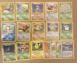 Pokemon Vintage Jungle Complete Set of All 31 Commons + Uncommons Wotc 1999 - Image 3