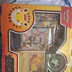 Pokemon TCG Pokemon Day 2026 Collection Box Pikachu Promo 3 Booster Packs - Image 1