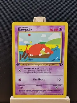 Pokemon 2000 WOTC 1st Edition Team Rocket Slowpoke 67/82 - Excellent - Image 1