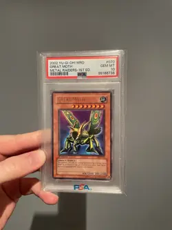 PSA 10 Yu-Gi-Oh! MRD-070 Great Moth Rare 1st - Image 1