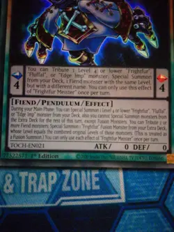 Frightfur Meister TOCH-EN021 x3 Super Rare Near Mint 1st Edition YuGiOh - Image 3
