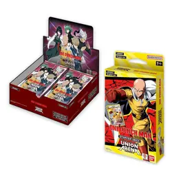 Union Arena TCG One Punch Man Booster Box (16-Packs) & Starter Deck Sealed Combo - Image 1
