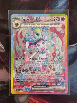 Pokemon TCG Sylveon EX Holo Prismatic Evolutions Card 156/131 M/Nm English - Image 1