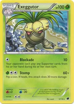 Exeggutor 5/116 - Pokemon Plasma Freeze Rare Card - Image 1