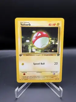 Voltorb 1st Edition WOTC Team Rocket 69/82 Pokemon Card - NM Near Mint - Image 1
