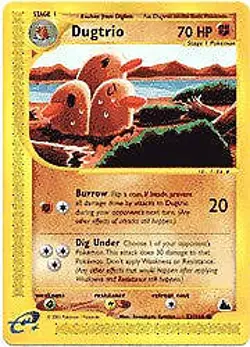E Skyridge - Dugtrio Pokemon Card 52/144 - Image 1