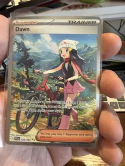 Pokemon Dawn 129/094 Full Art Holo Trainer Card English TCG - Image 3