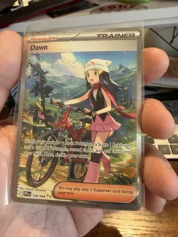 Pokemon Dawn 129/094 Full Art Holo Trainer Card English TCG - Image 5