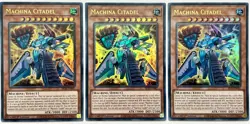 3 x SR10-EN001 Machina Citadel - Ultra Rare 1st Edition LP/NM YuGiOh Cards - Image 1