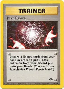 Gym Challenge 117/132 Trainer - Max Revive Pokemon UNLIMITED EDITION Card - Image 1