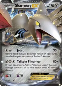 Skarmory EX 80/146 - Pokemon XY Holo Ultra Rare Card - Image 1