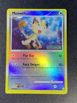 Pokemon TCG Legends Awakened Meowth Reverse Holo Stamped Platinum Card 106/146 - Image 2