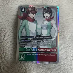BT24-085 Dan Yuki & Kanan Yuki Digimon Time Stranger Card Game SR - Image 1