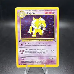 Hypno 8/62 Fossil-1st Edition Holo LP - Pokemon Card TCG Vintage -j - Image 1