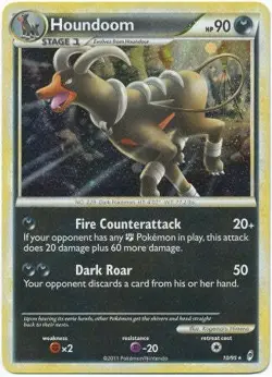 Pokemon Call Of Legends Houndoom 10/95 Holo Rare Card - Image 1