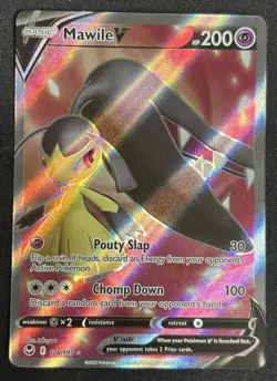 Mawile V 178/195 Silver Tempest Full Art Ultra Rare Pokemon TCG Card NM - Image 1