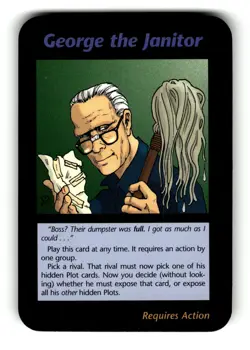 George the Janitor Card Base Set INWO Illuminati New World Order Game - Image 1