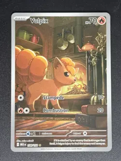 Vulpix 138/132 Illustration Rare Mega Evolution Pokemon Card TCG - Image 1