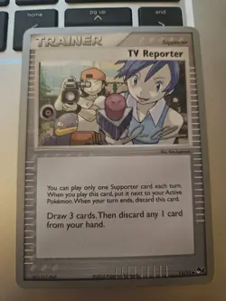 Pokemon TV REPORTER Card (POP SERIES 2) Set 11/17 2006 World Championship NM - Image 1