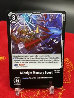 Midnight Memory Boost! LM-049 Digimon Limited Card - Billion Bullet NM - Image 1