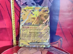 Pokemon Zapdos EX Jumbo TCG Collectable English Trading Card - Image 1