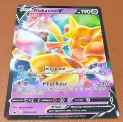 Pokemon Card Alakazam V SWSH083 Black Star Promo Half Art Holo Rare MINT - Image 2