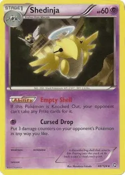 Shedinja 48/124 - Pokemon Dragons Exalted Rare Card - Image 1