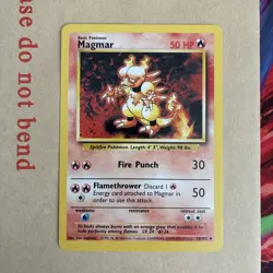 Magmar Base Set 36/102 1999-2000 (4th print UK) Pokemon Card - Near Mint NM - Image 1
