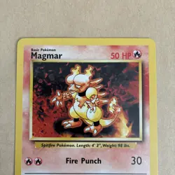 Magmar Base Set 36/102 1999-2000 (4th print UK) Pokemon Card - Near Mint NM - Image 2